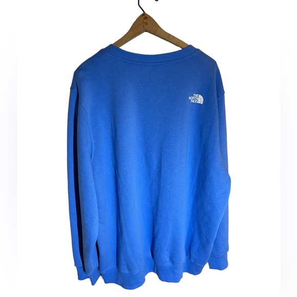 NWT The North Face Men Places We Love Size XXL Super Sonic Blue Crew Sweatshirt - Picture 2 of 11